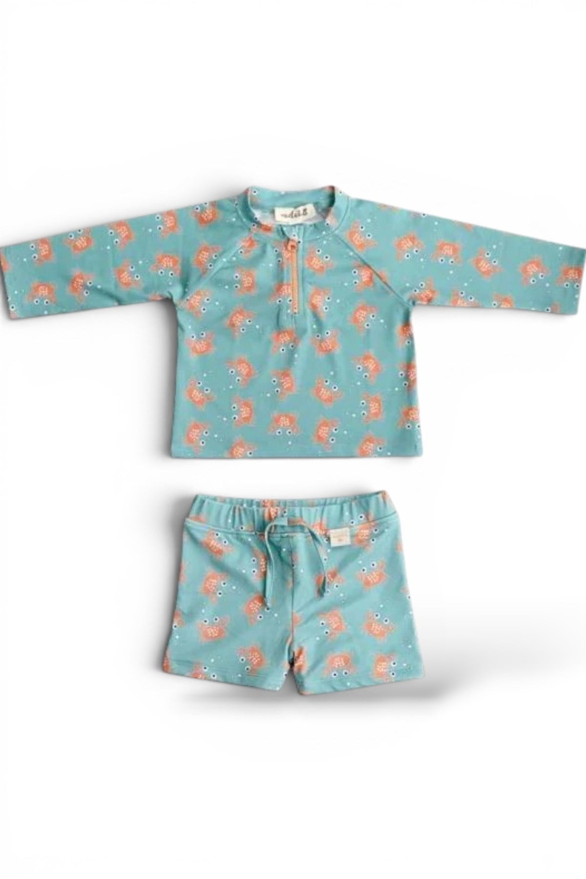 Miela Kids / UV Korumalı Uzun Kollu Mayo Set - Crazy Crab Çok Renkli RENKLİ RENKLİ