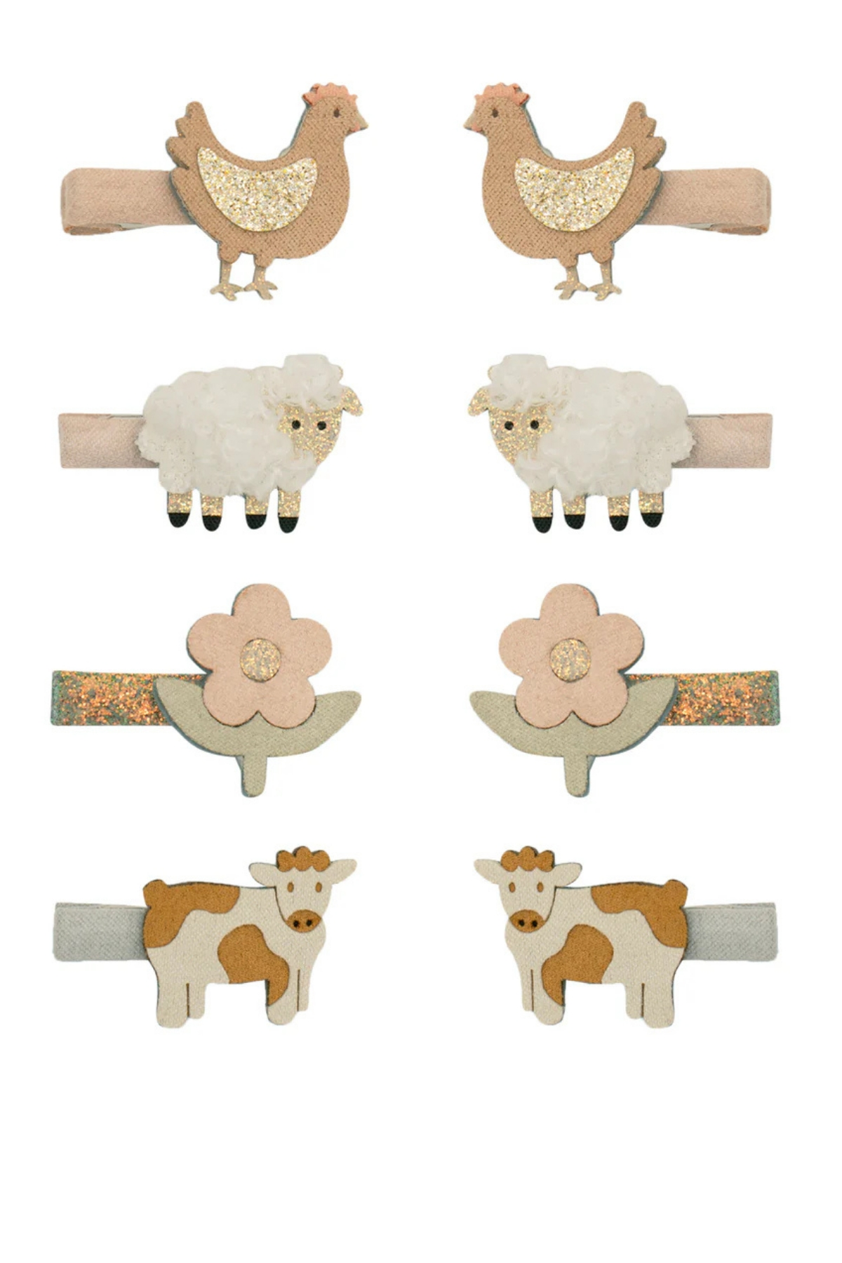 Mimi & Lula / Farm Animal Mini 8'li Toka Çok Renkli