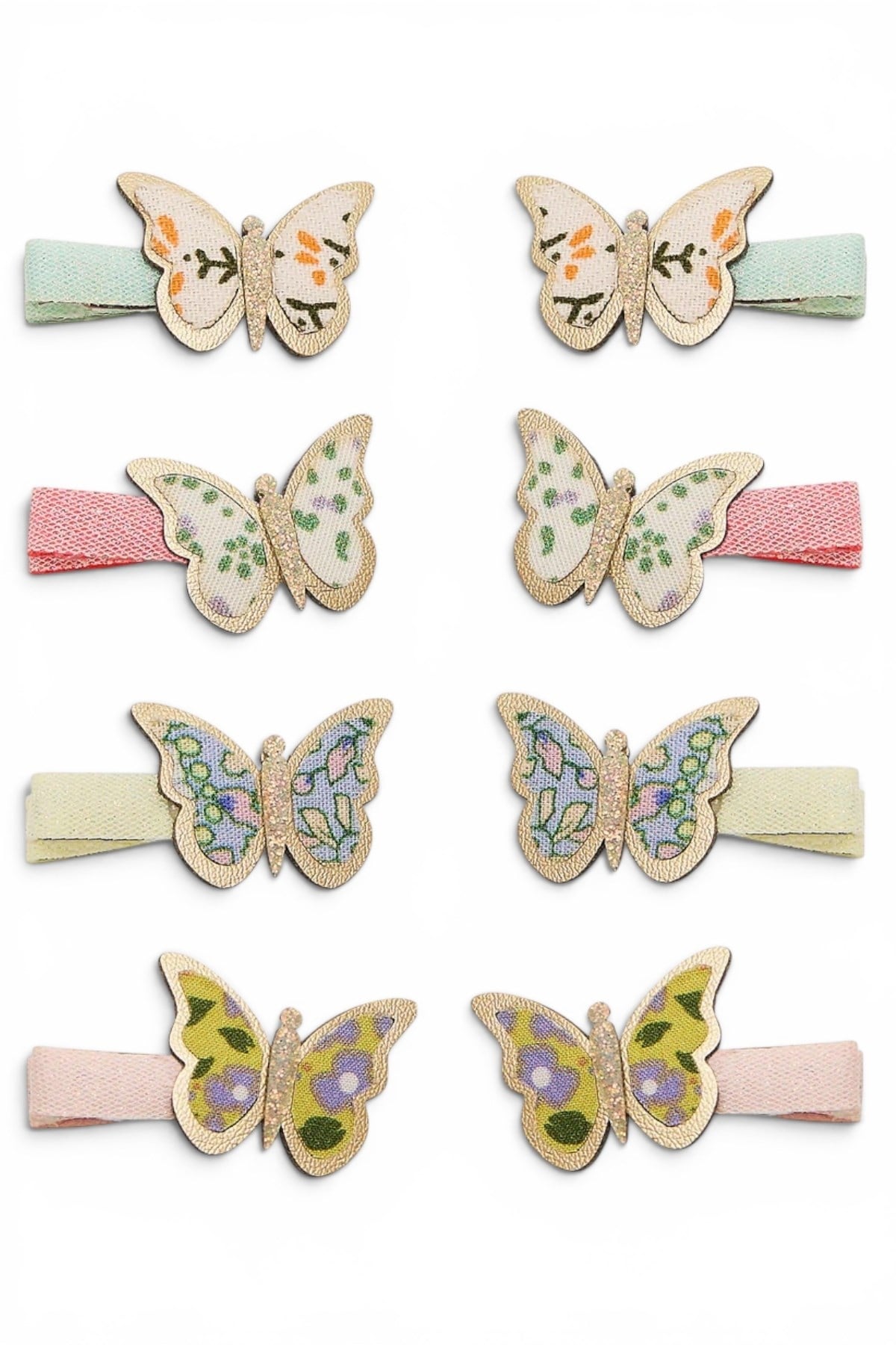 Mimi & Lula Floral Butterfly Mini 8'li Toka Çok Renkli