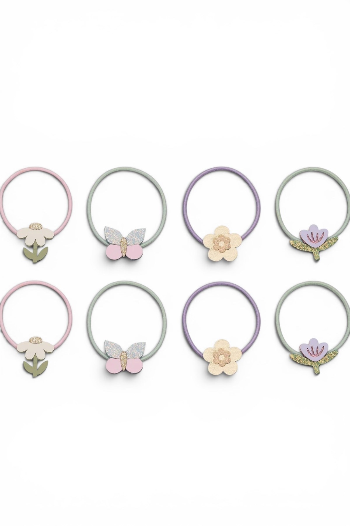 Mimi & Lula Flower Garden 8'li Lastik Toka Çok Renkli