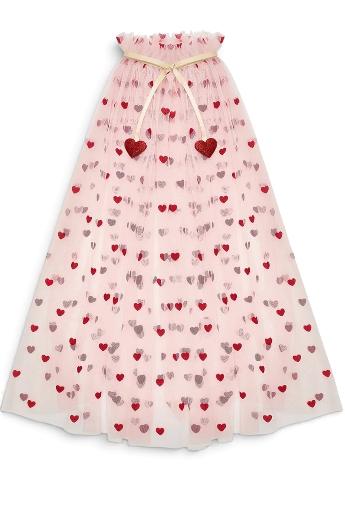 Mimi & Lula Heart Print Pelerin Çok Renkli