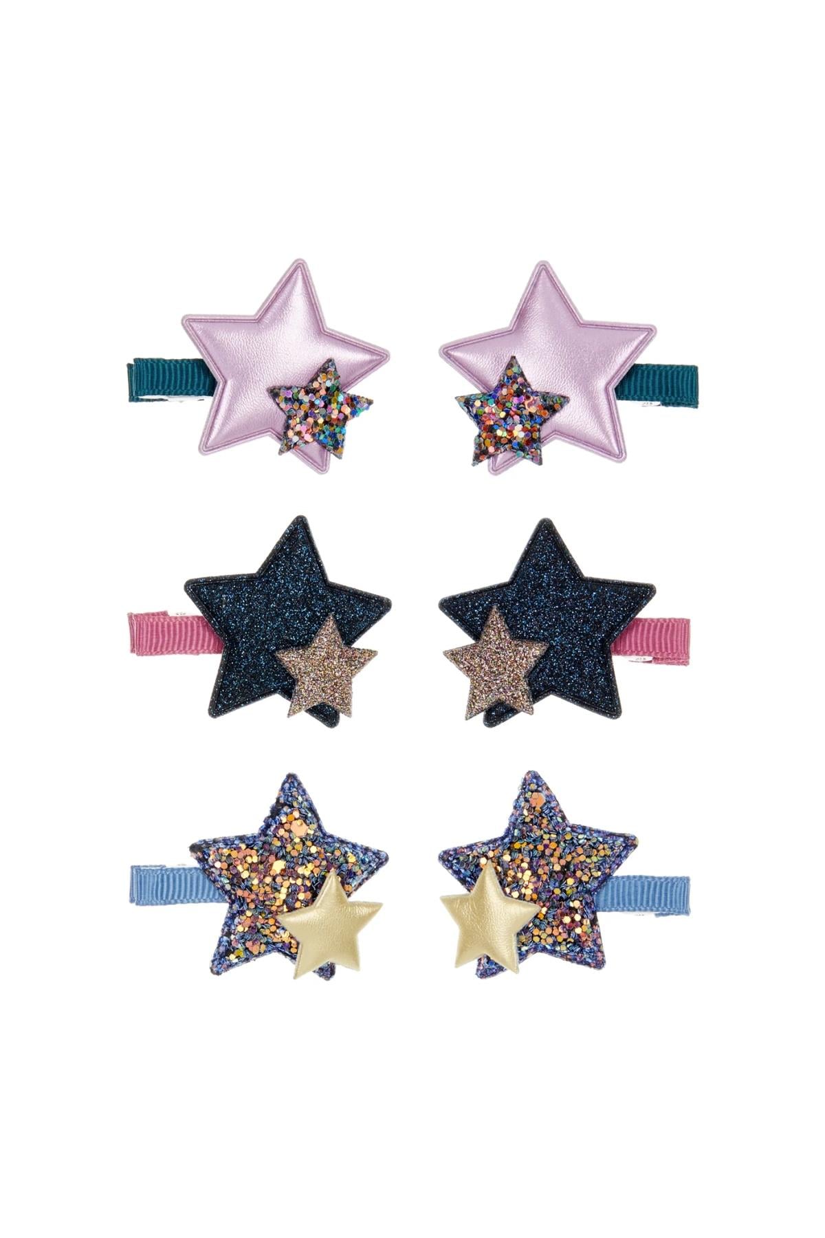 Mimi & Lula Hooray Mini Star 6'lı Toka Çok Renkli