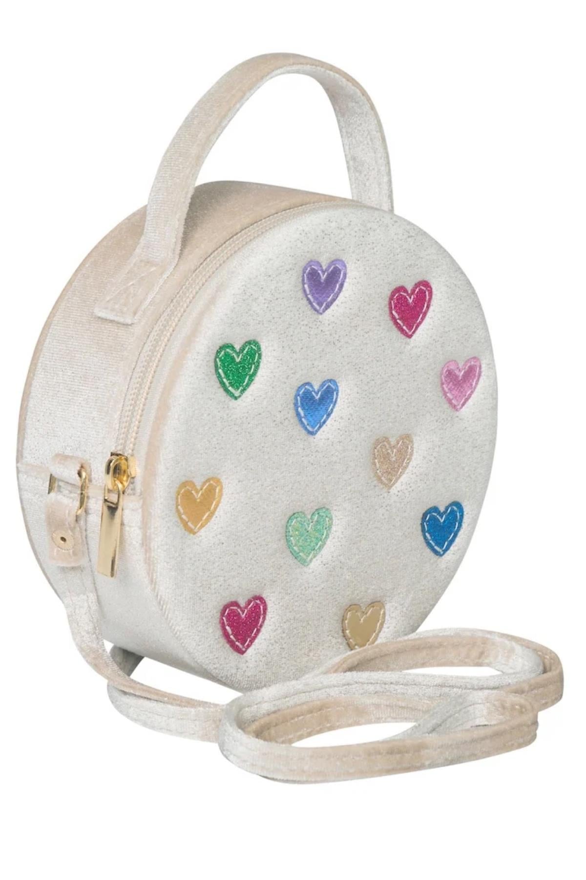 Mimi & Lula Jazzy Hearts Velvet Çanta Çok Renkli