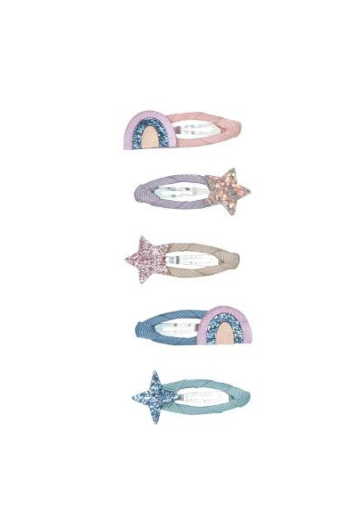 Mimi & Lula Rainbow And Star Mini 5’li Toka Çok Renkli