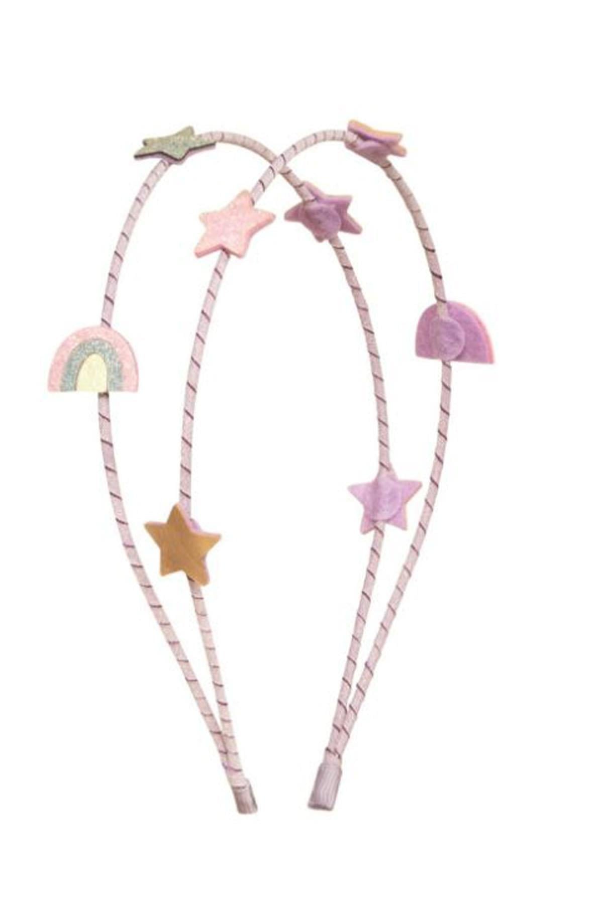 Mimi & Lula Rainbow & Star Double Alice Taç Çok Renkli
