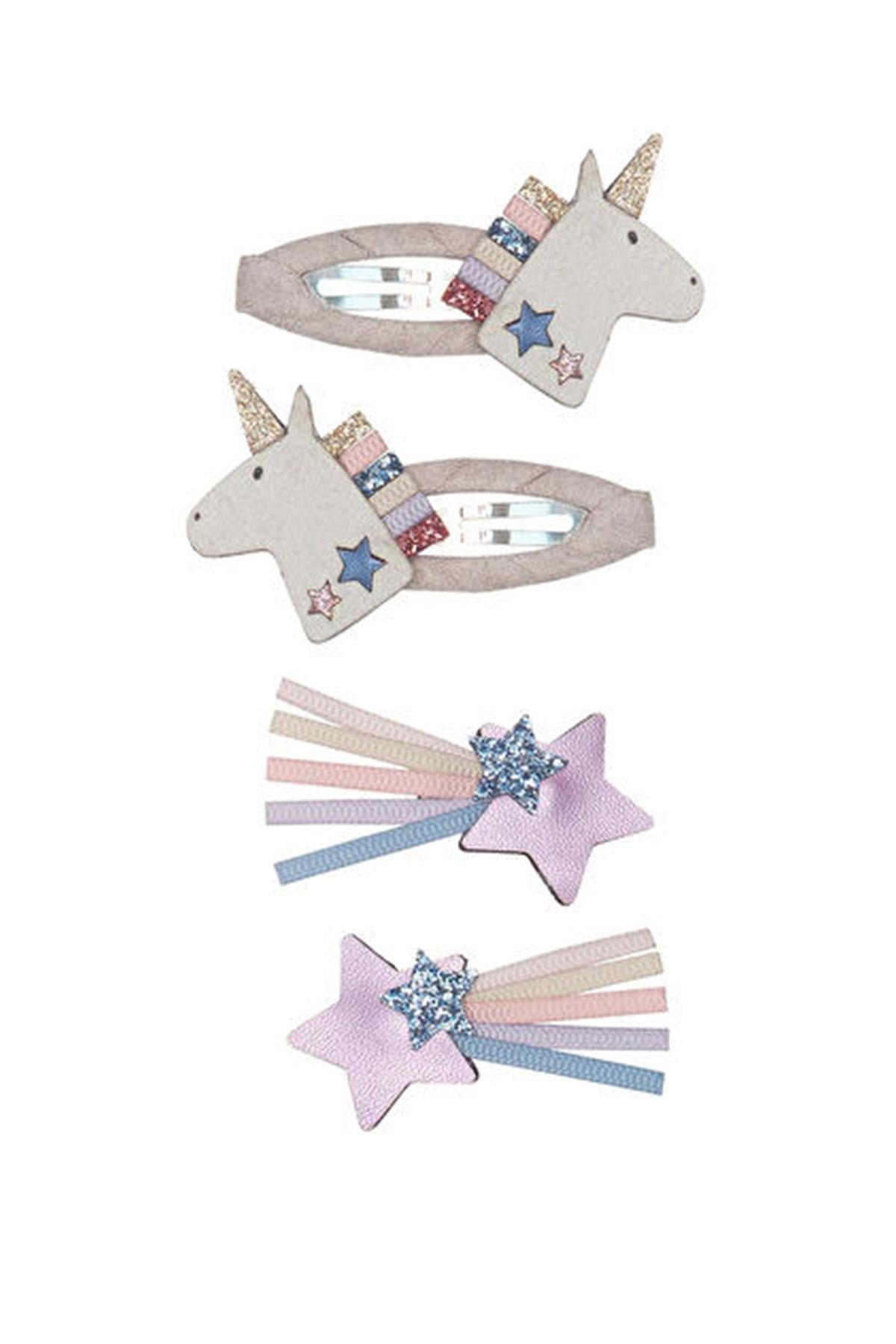 Mimi&Lula Unicorn 4'lü Toka Çok Renkli