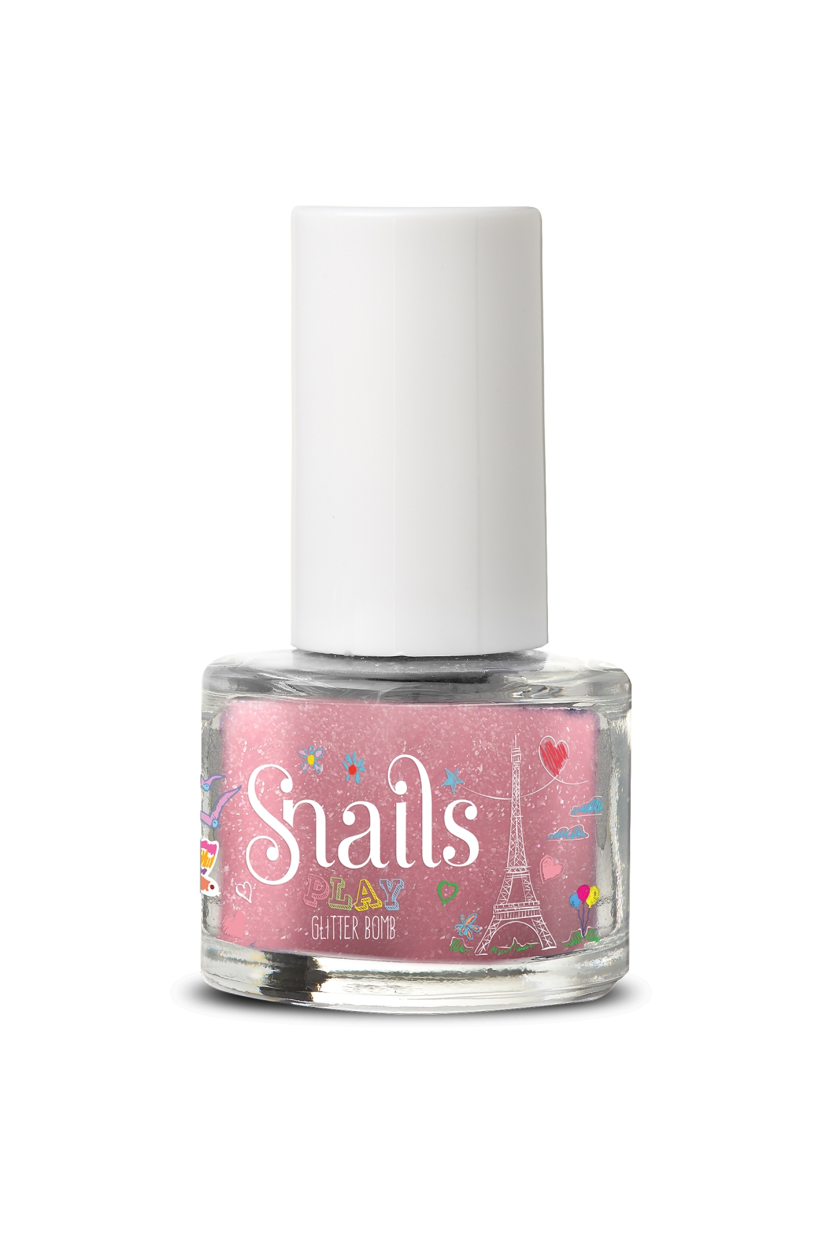 Mini Su Bazlı Oje - Glitter Bomb Çok Renkli