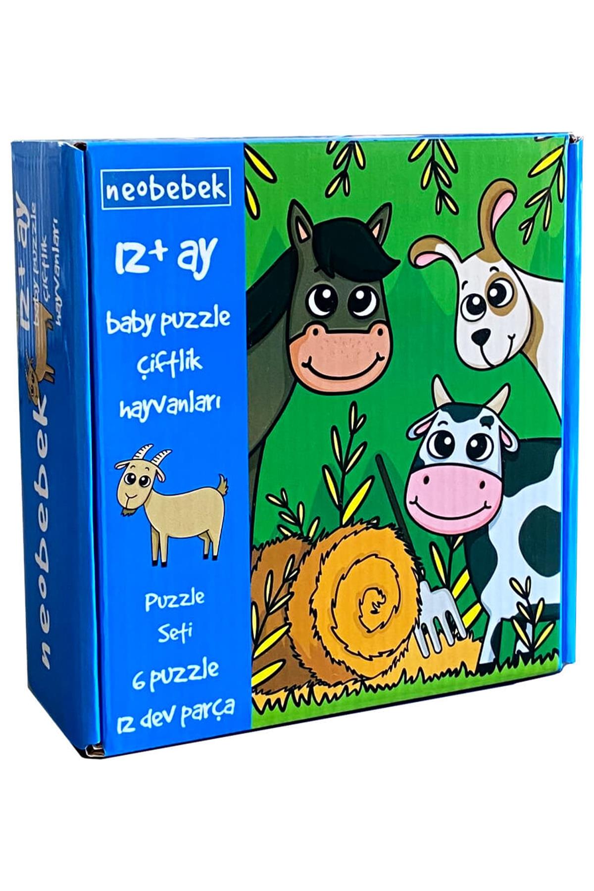 Neo Bebek / Baby Puzzle - Çiftlik Hayvanları Çok Renkli