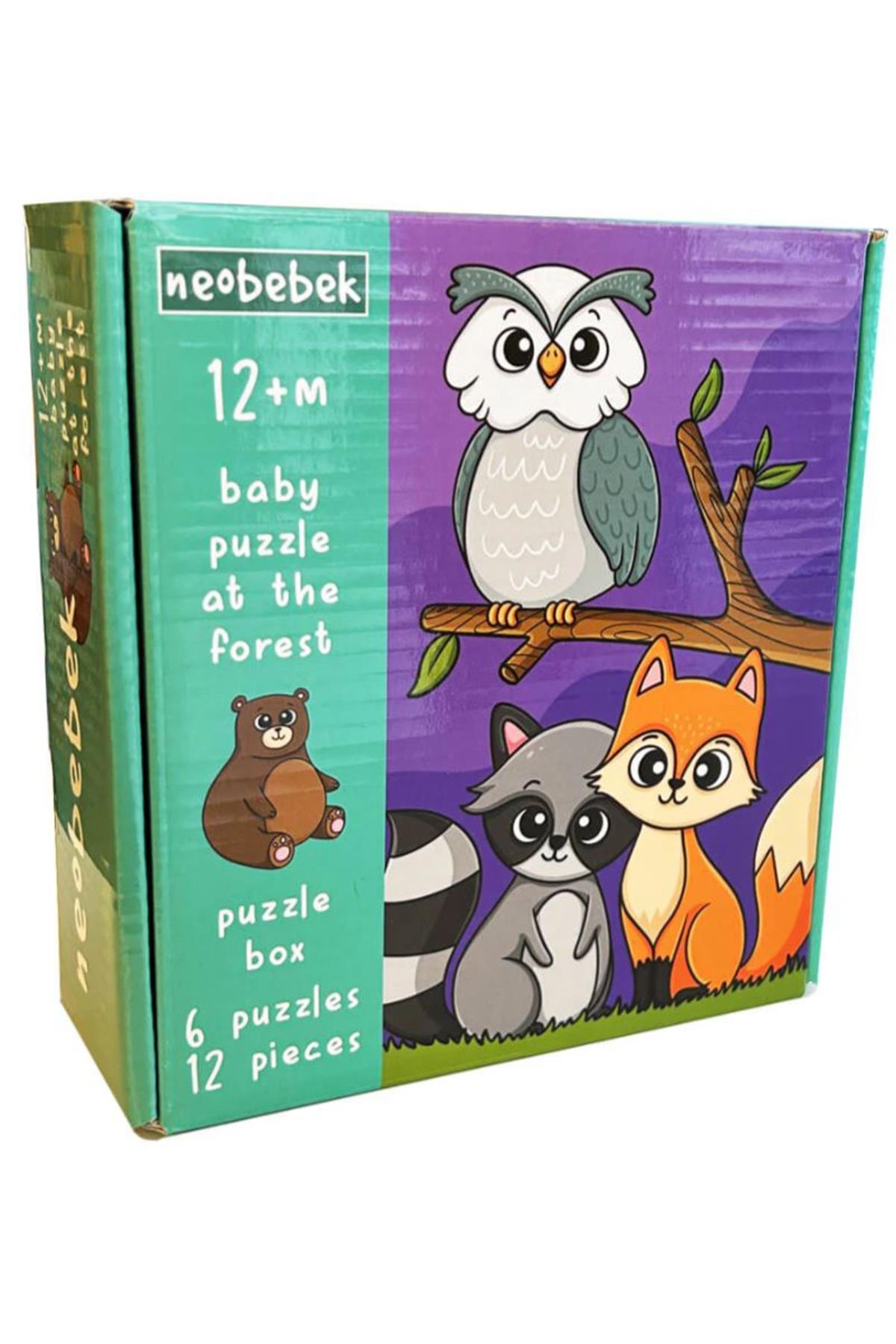 Neo Bebek / Baby Puzzle - Orman Hayvanları Çok Renkli