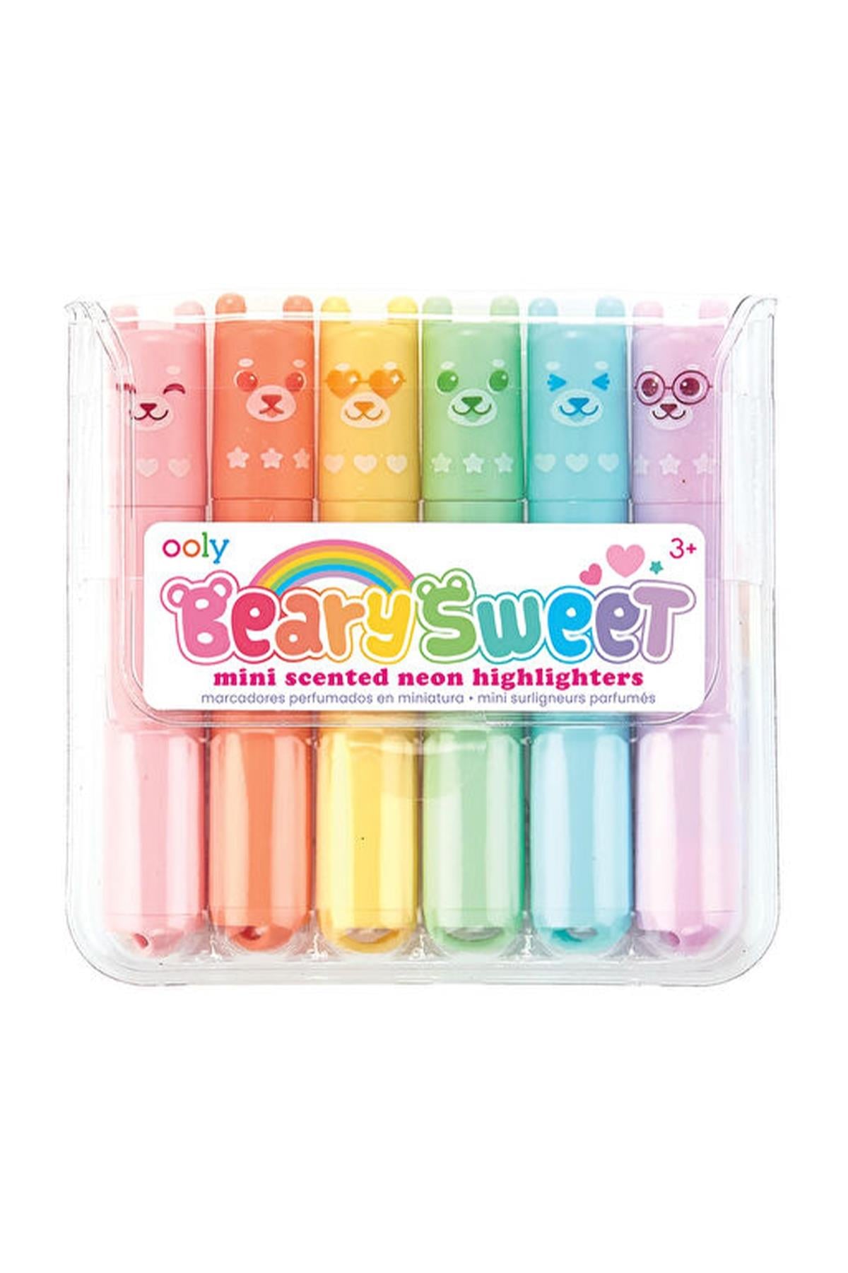 Ooly Beary Sweet Mini Kokulu 6lı Highlighter Çok Renkli