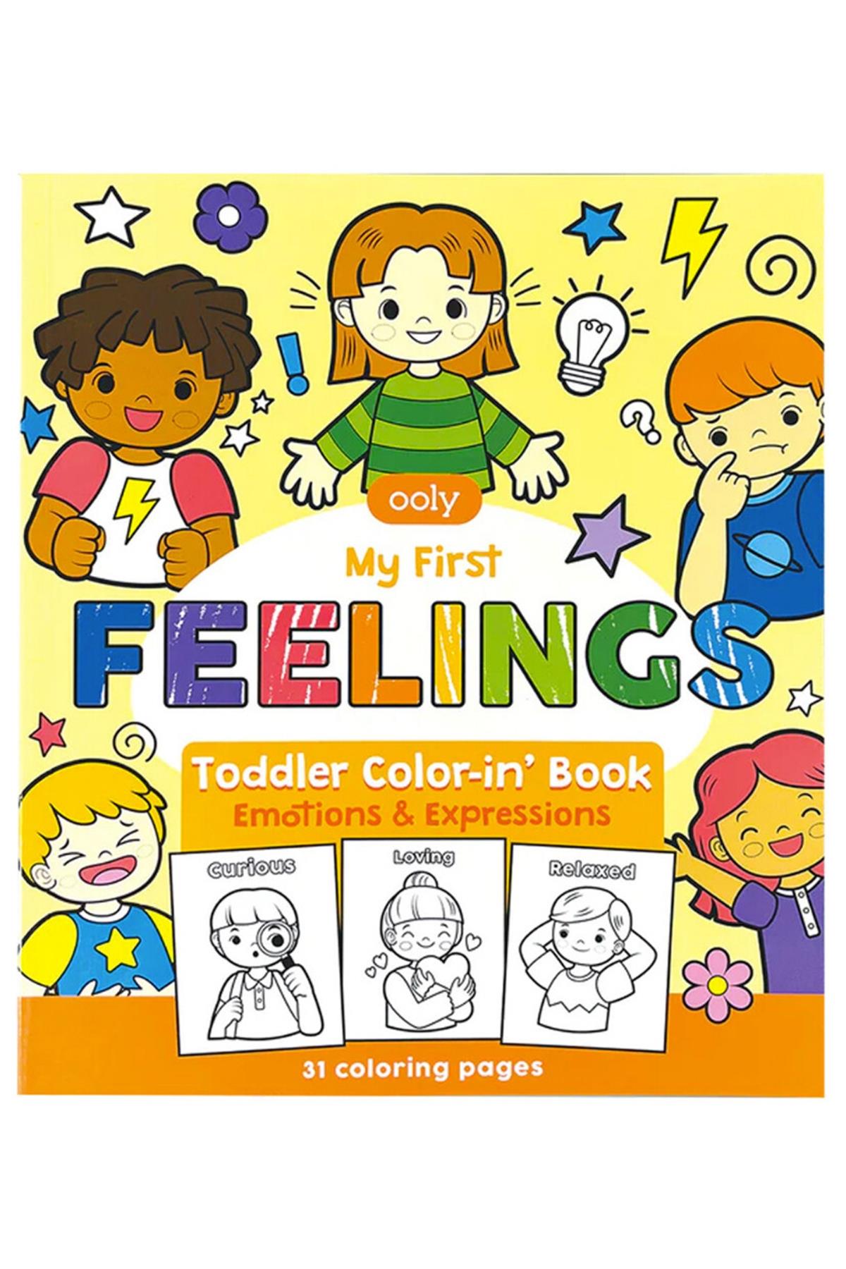 Ooly Boyama Kitabı - My First Feelings Çok Renkli