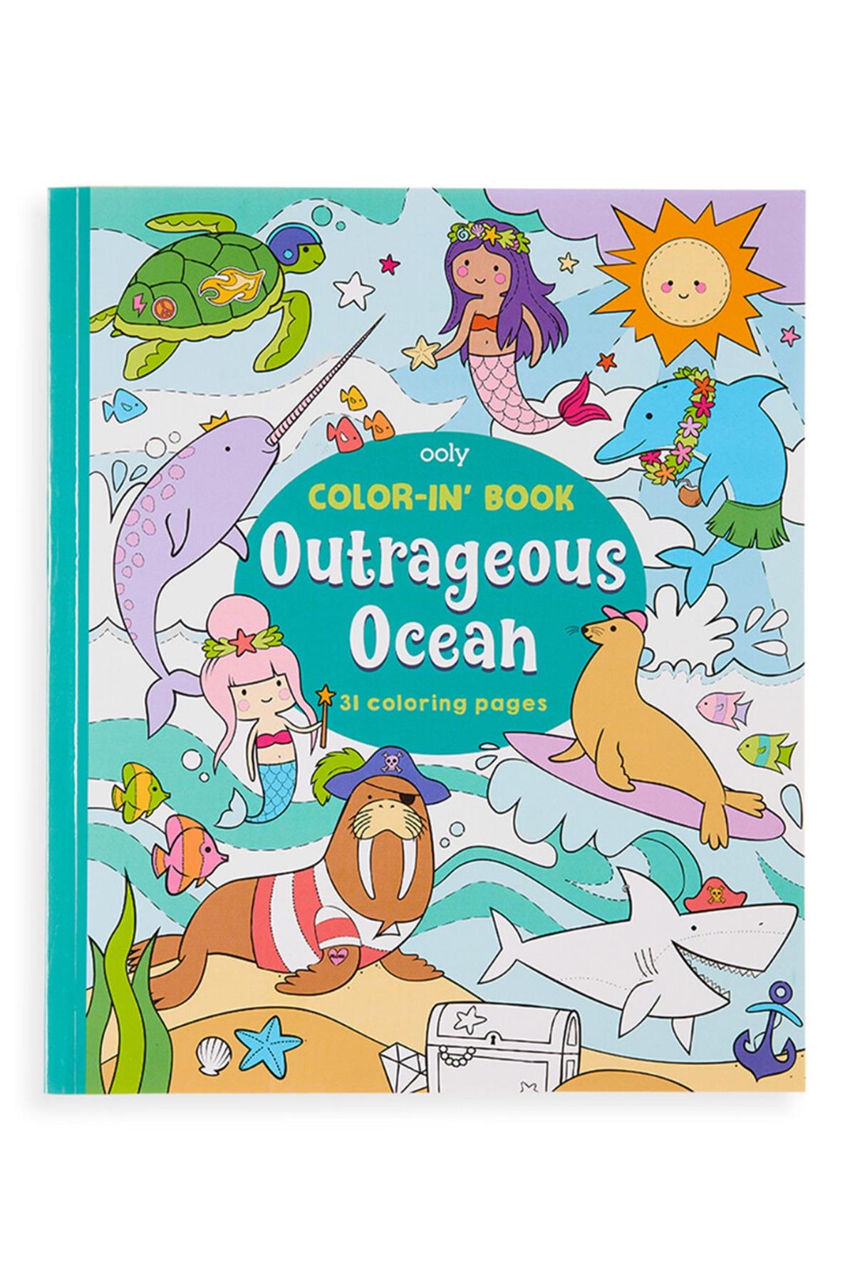Ooly Boyama Kitabı - Outrageous Ocean Çok Renkli