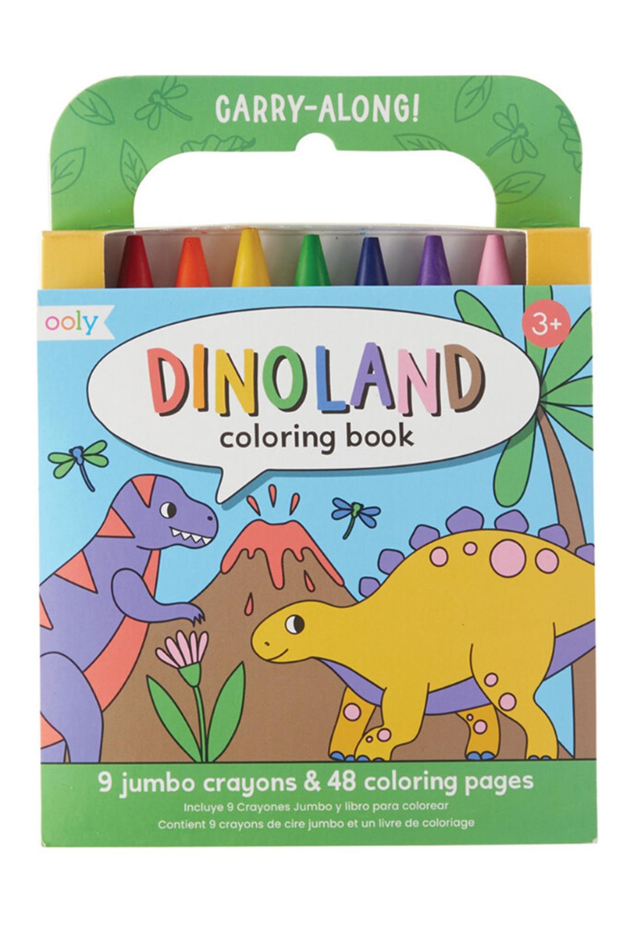 Ooly Carry Along Boyama Seti - Dinoland Çok Renkli