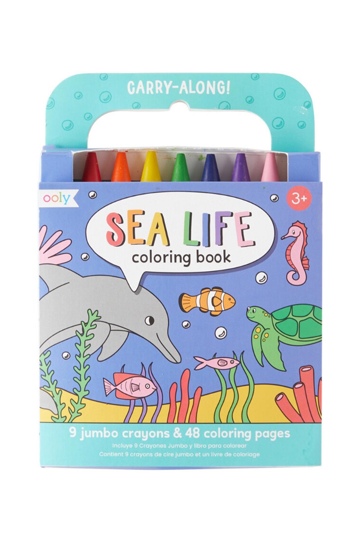 Ooly Carry Along Boyama Seti - Sea Life Çok Renkli