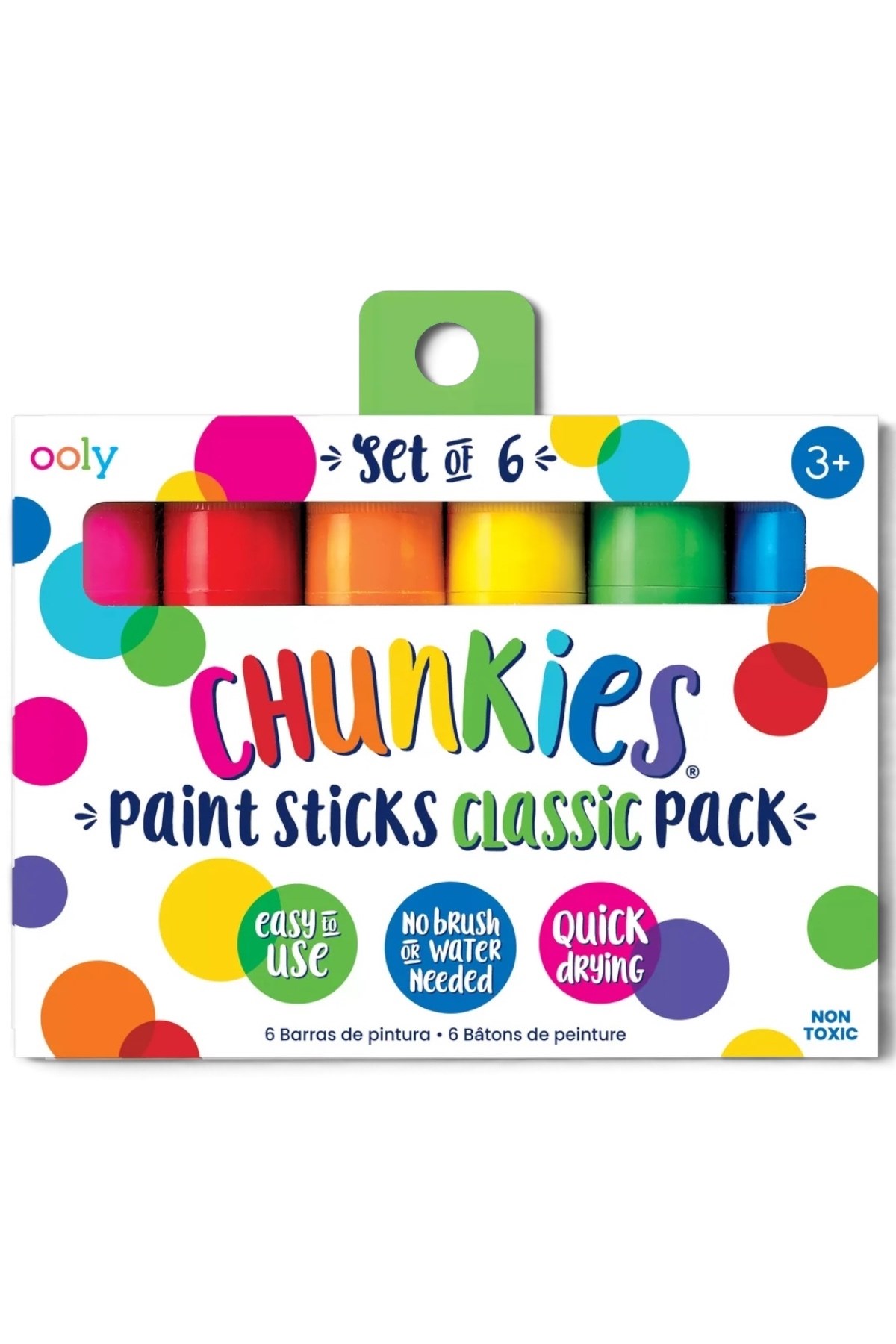 Ooly Chunkies Pastel Boya 6’lı Klasik Renkler Çok Renkli