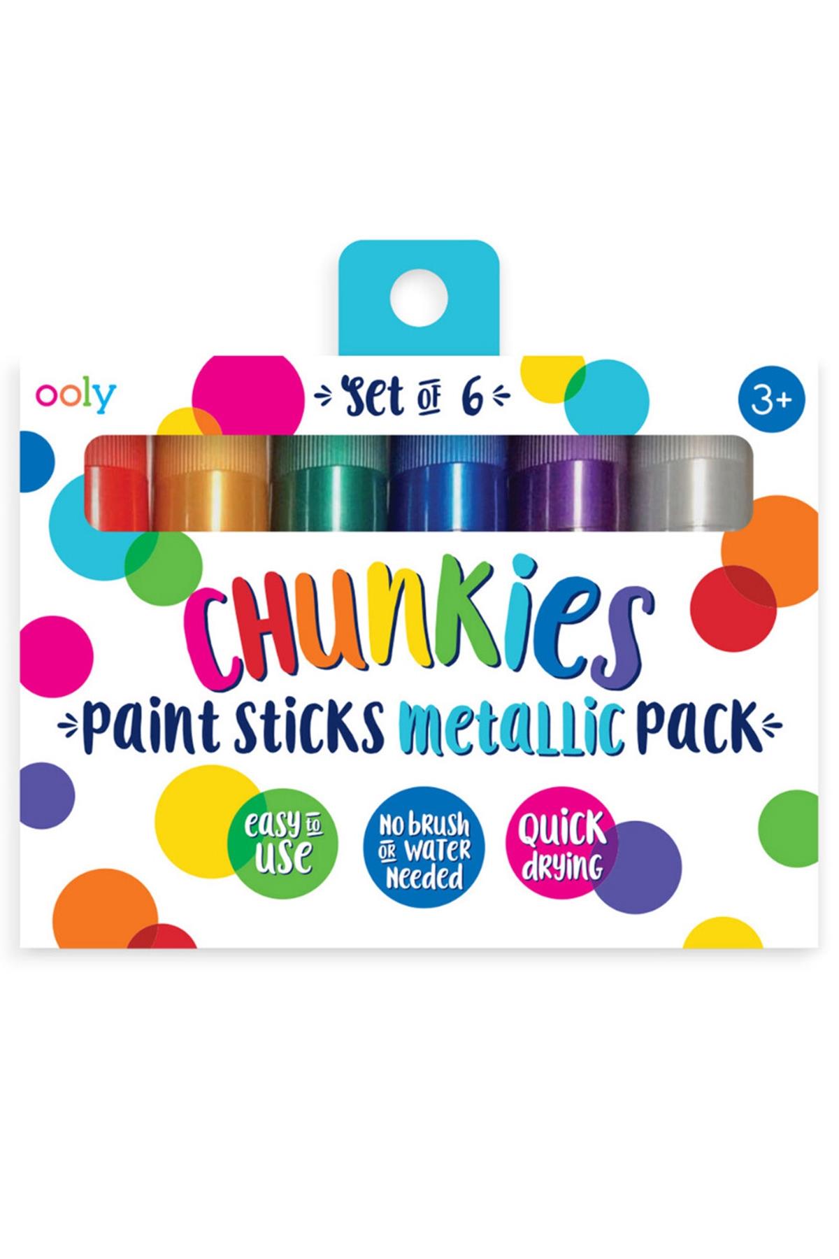 Ooly Chunkies Pastel Boya 6’lı Metalik Renkler Çok Renkli