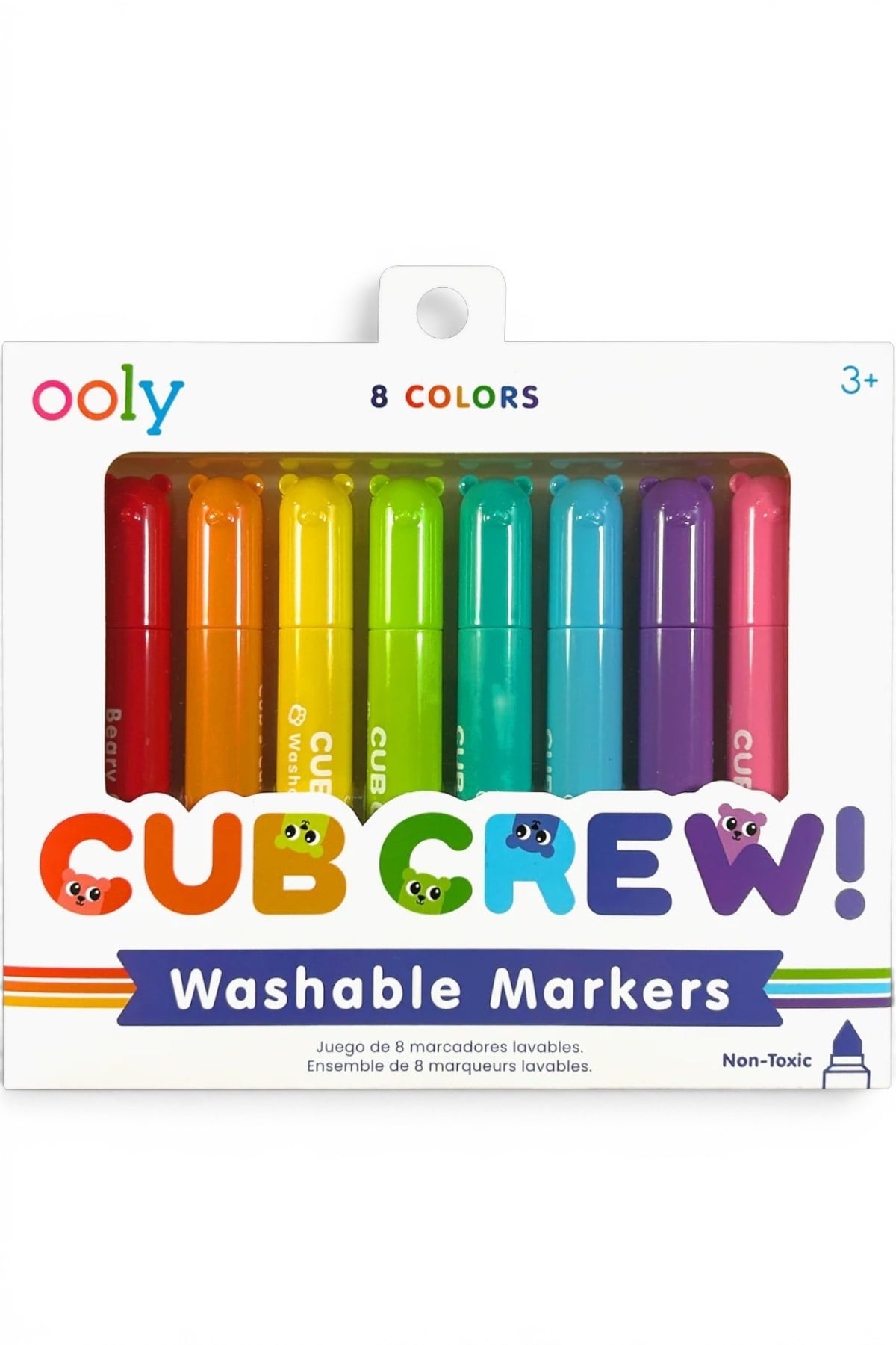Ooly Cub Crew Yıkanabilir 8'li Keçeli Kalem Çok Renkli