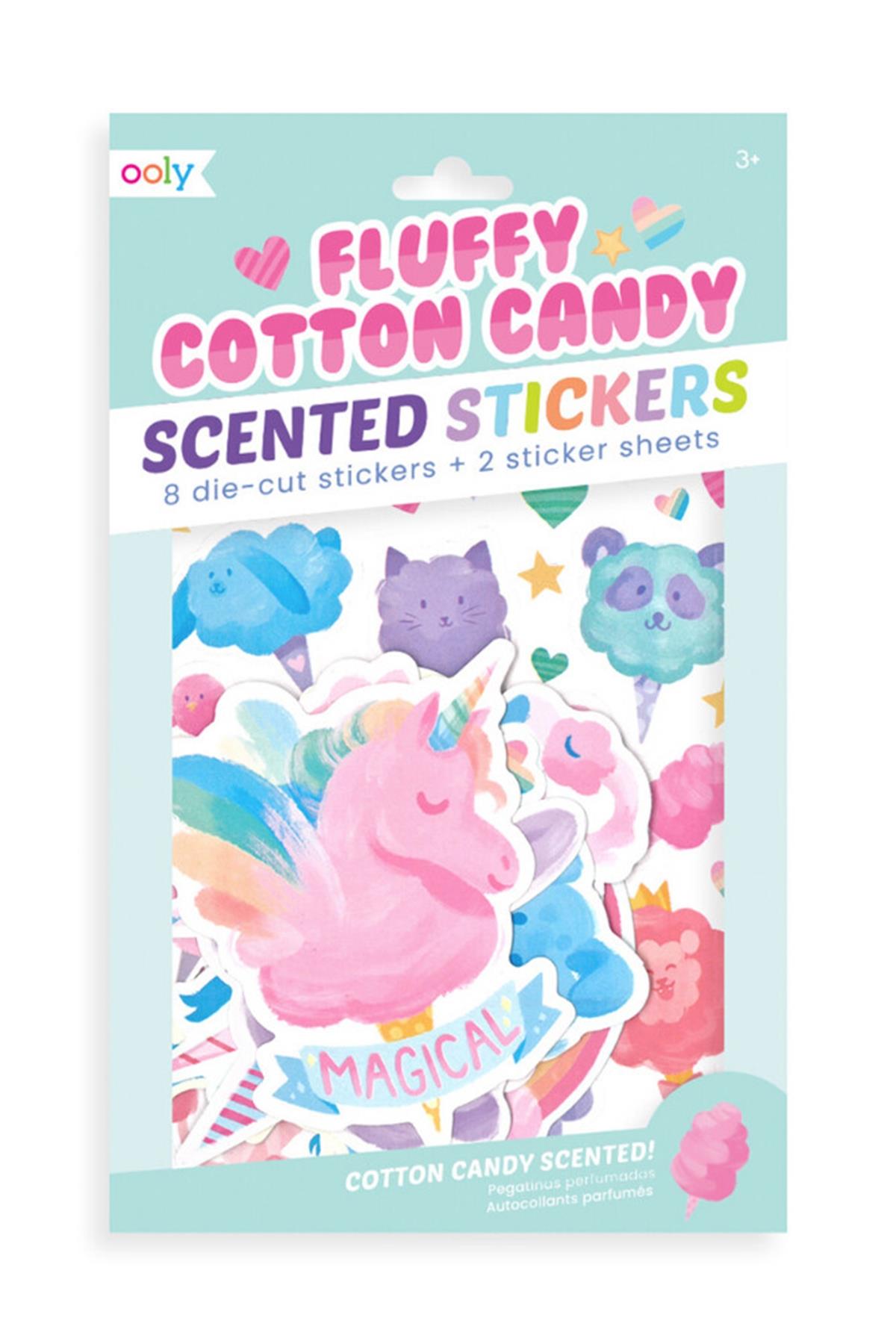 Ooly Kokulu Sticker Seti - Fluffy Cotton Candy Çok Renkli