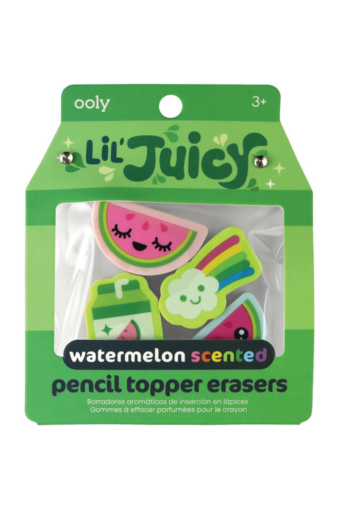 Ooly Lil’ Juicy 4’lü Silgi - Karpuz Kokulu Çok Renkli