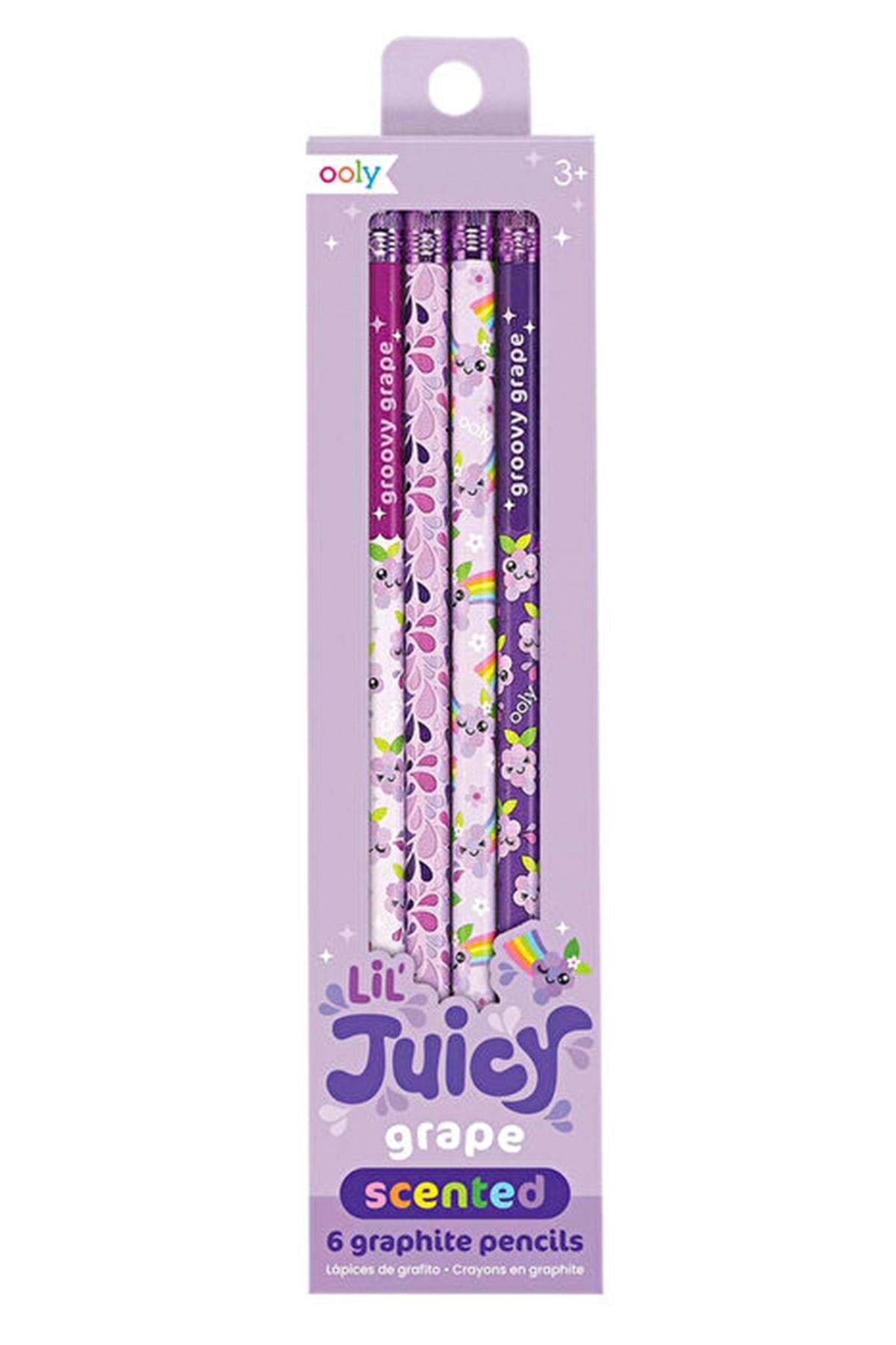 Ooly Lil Juicy Üzüm Kokulu 6lı Kurşun Kalem Seti Çok Renkli