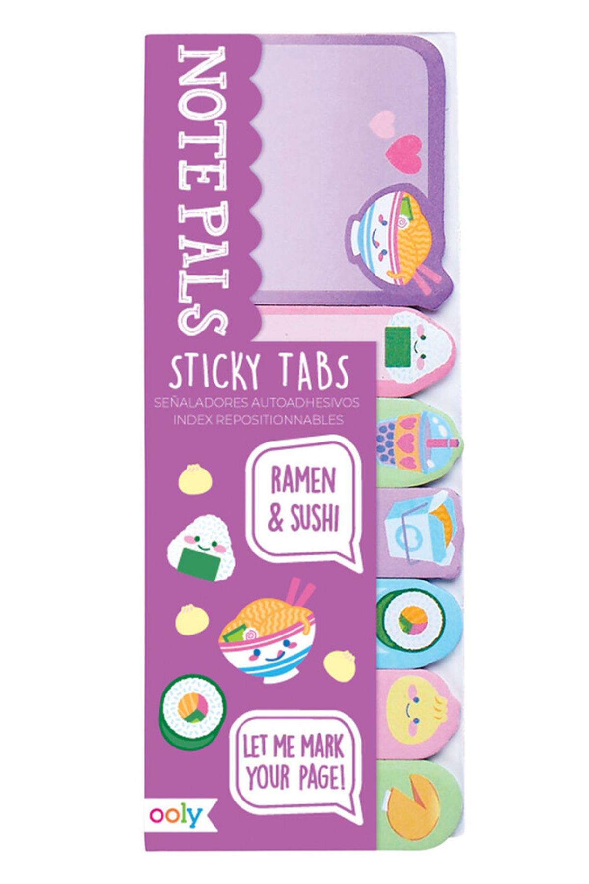 Ooly Note Pals Yapışkanlı Etiket Seti - Ramen and Sushi Çok Renkli