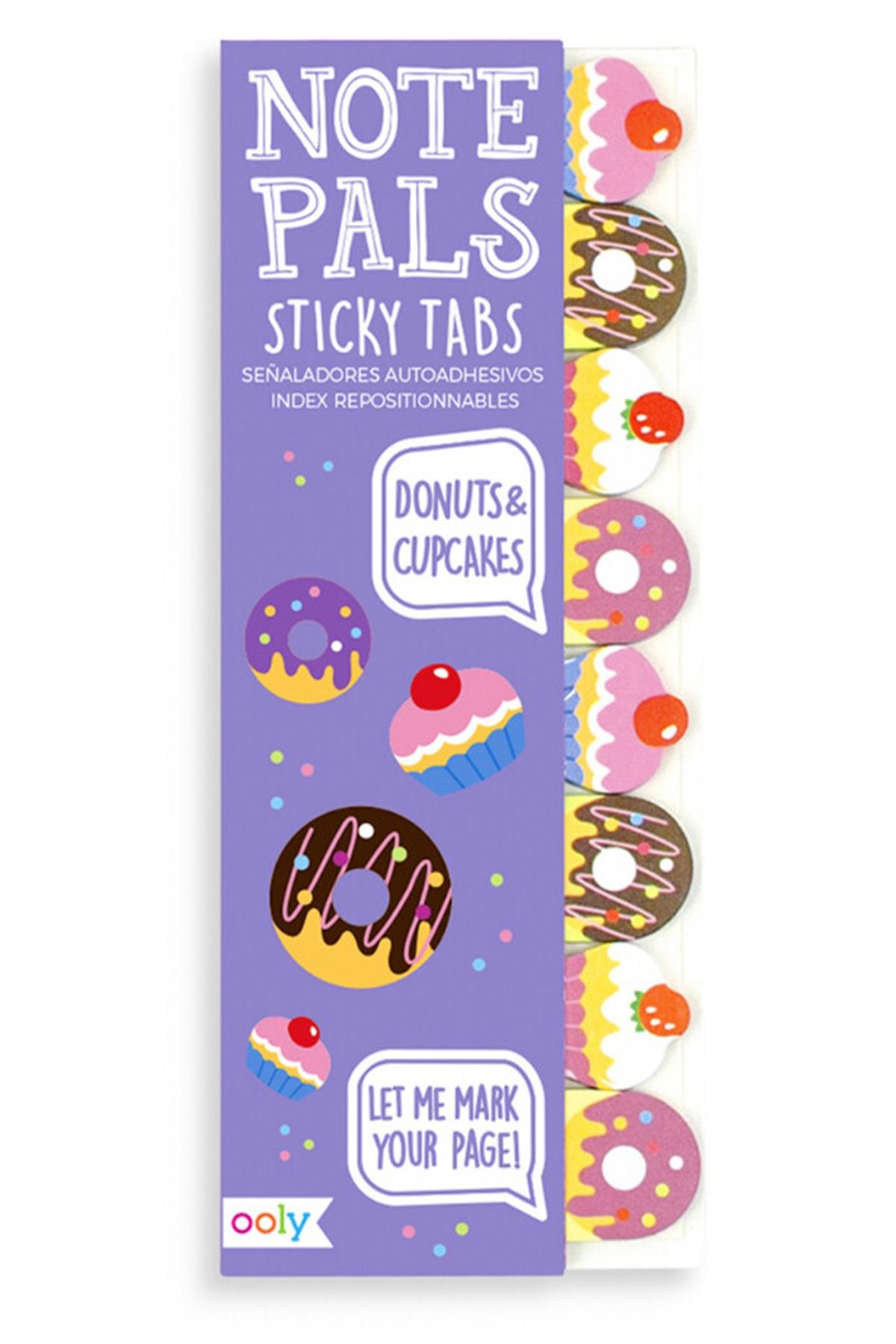 Ooly Note Pals Yapışkanlı Etiket Seti - Donuts & Cupcakes Çok Renkli