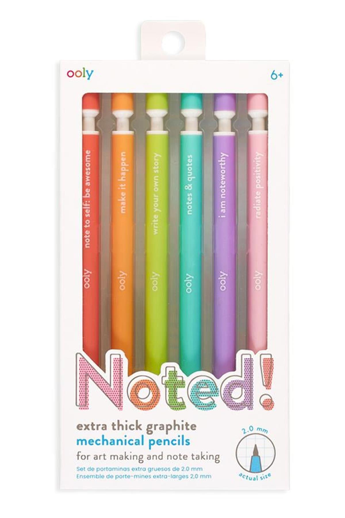 Ooly Noted Mekinazmalı 6’lı Kurşun Kalem Çok Renkli