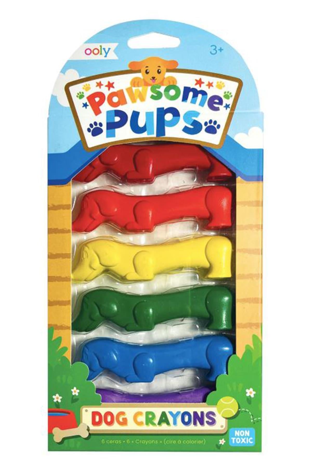 Ooly Pawsome Pups 6’lı Mum Boya Çok Renkli