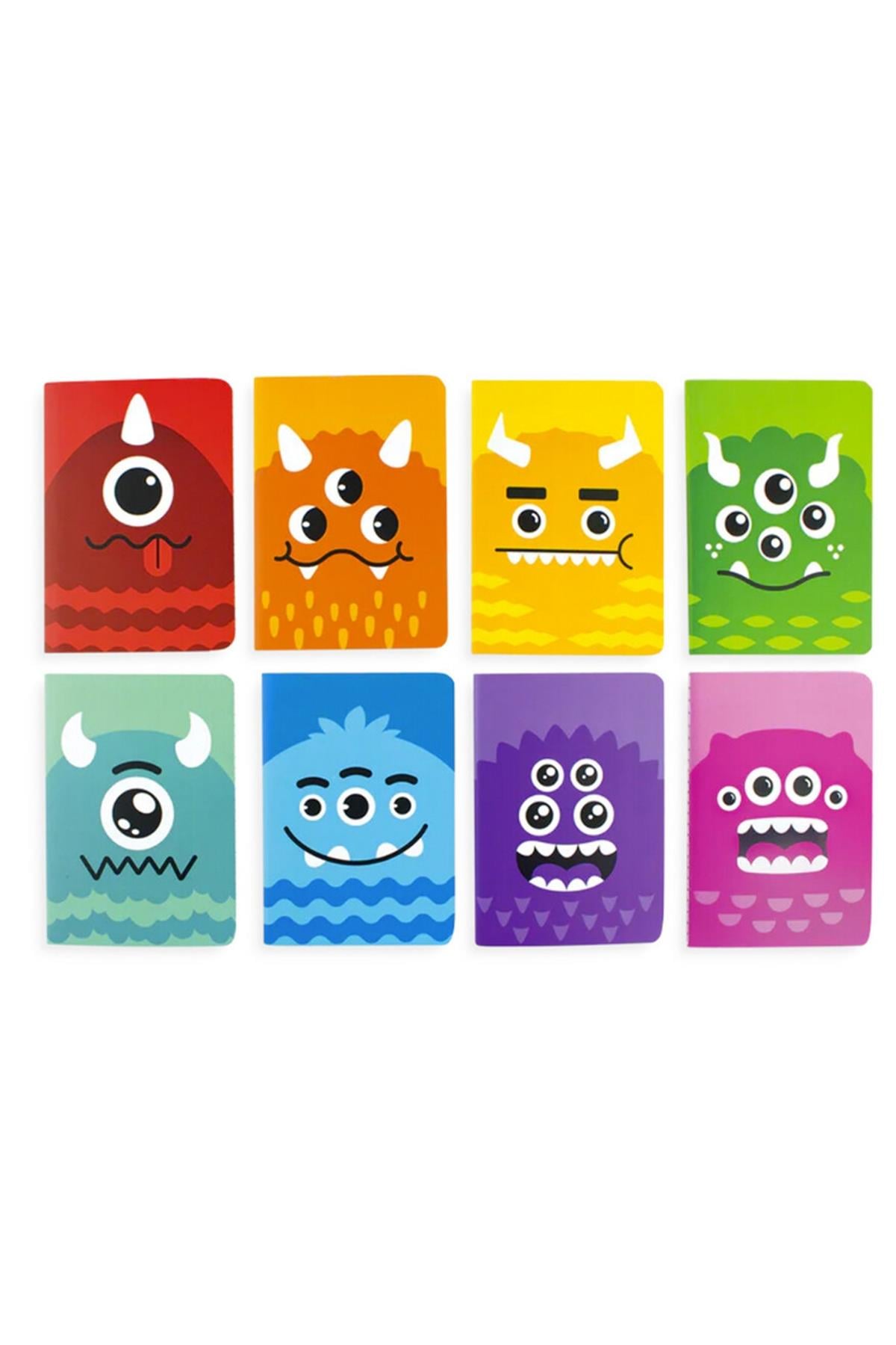 Ooly Pocket Pal Mini 8li Defter Seti - Monsters Çok Renkli