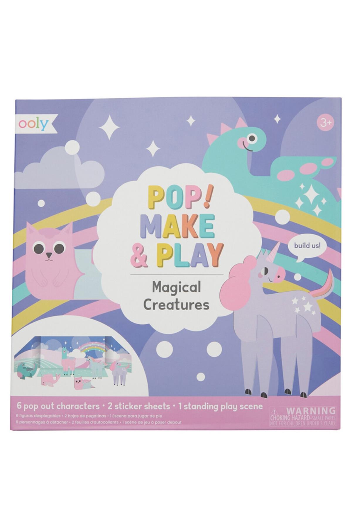 Ooly Pop! Make& Play Açılabilir Oyun Seti - Magical Creatures Çok Renkli