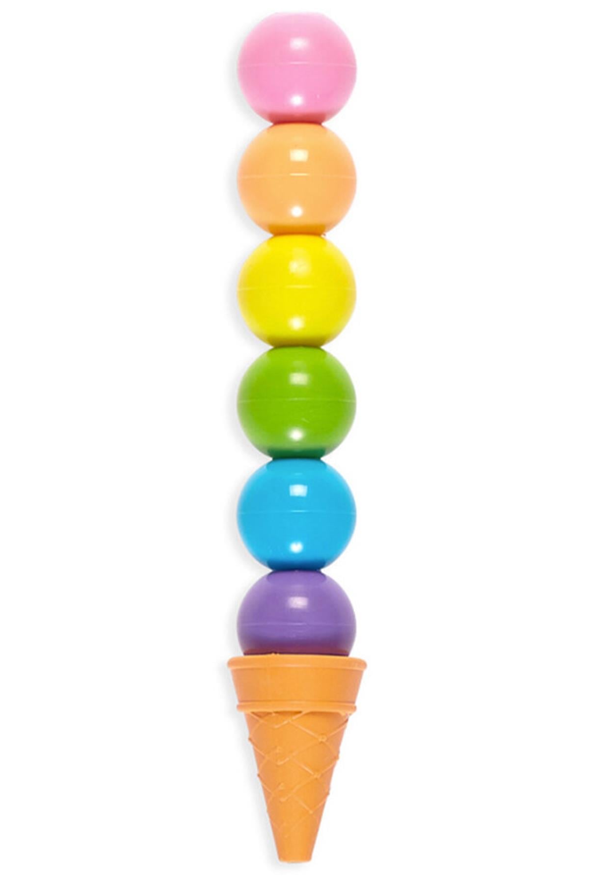Ooly Rainbow Scoops 6 Renkli Silinebilir Mum Boya Çok Renkli