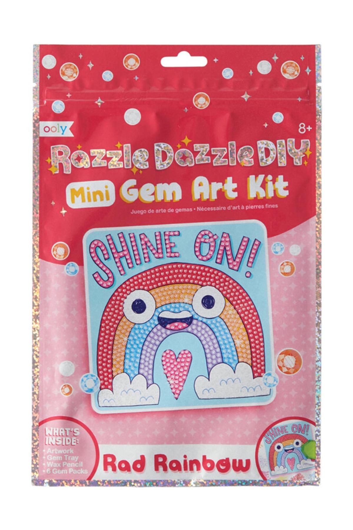 Ooly Razzle Dazzle Mini Kristal Sanat Seti - Rad Rainbow Çok Renkli