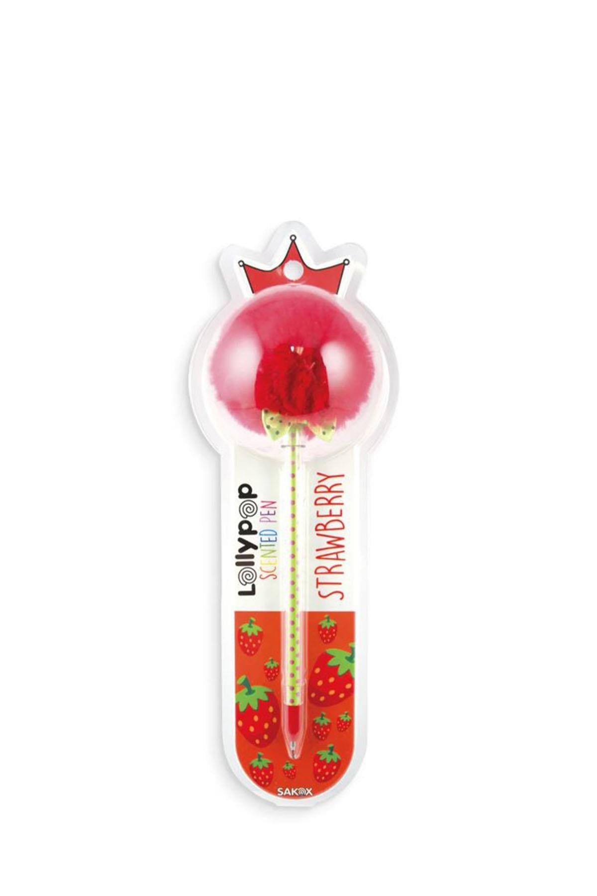 Ooly Sakox Lollypop Kalem - Çilek Kokulu Çok Renkli