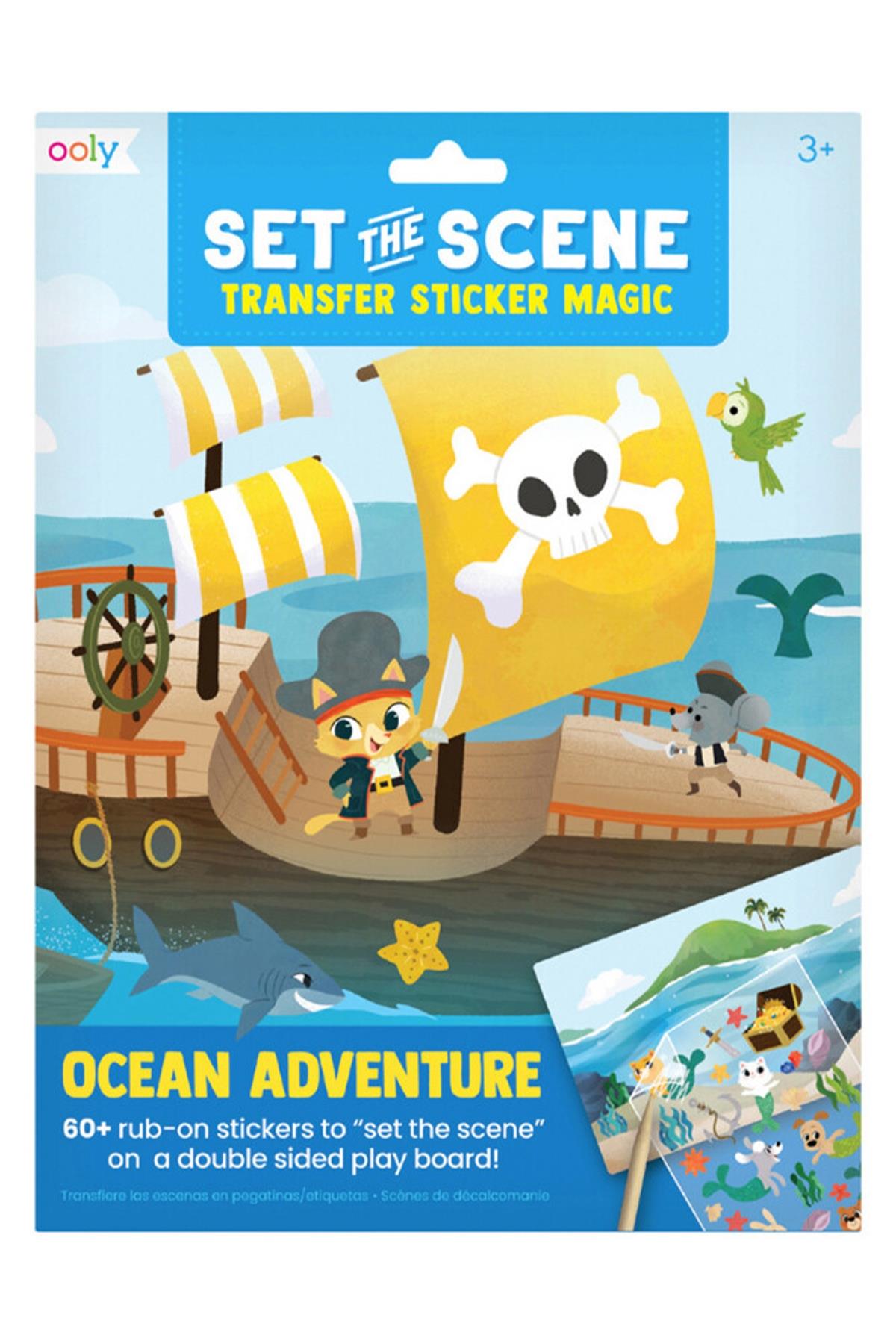Ooly Set The Scene Transfer Çıkartma Seti- Ocean Adventure Çok Renkli