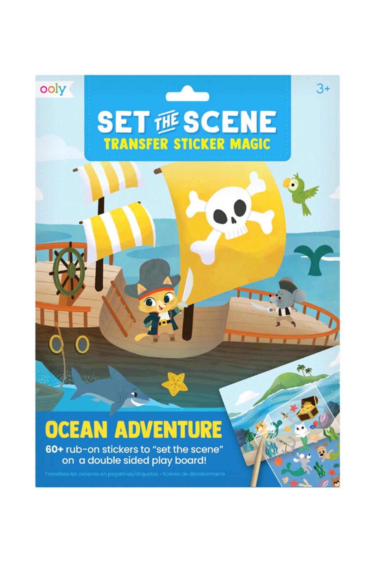 Ooly Set The Scene Transfer Çıkartma Seti - Ocean Adventure Çok Renkli
