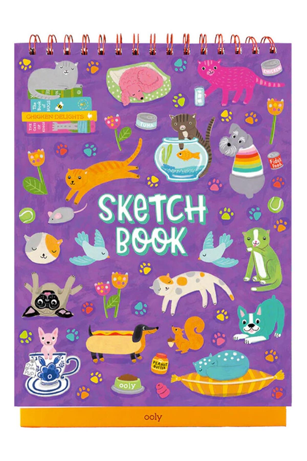 Ooly Sketch & Show Dik Duran Telli Resim Defteri - Pets At Play Çok Renkli