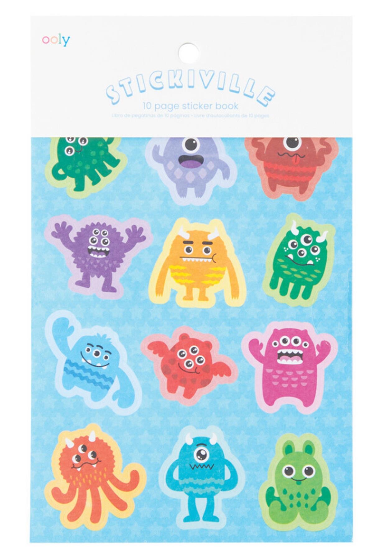 Ooly Stickiville Çıkartma Kitabı - Monsters Çok Renkli