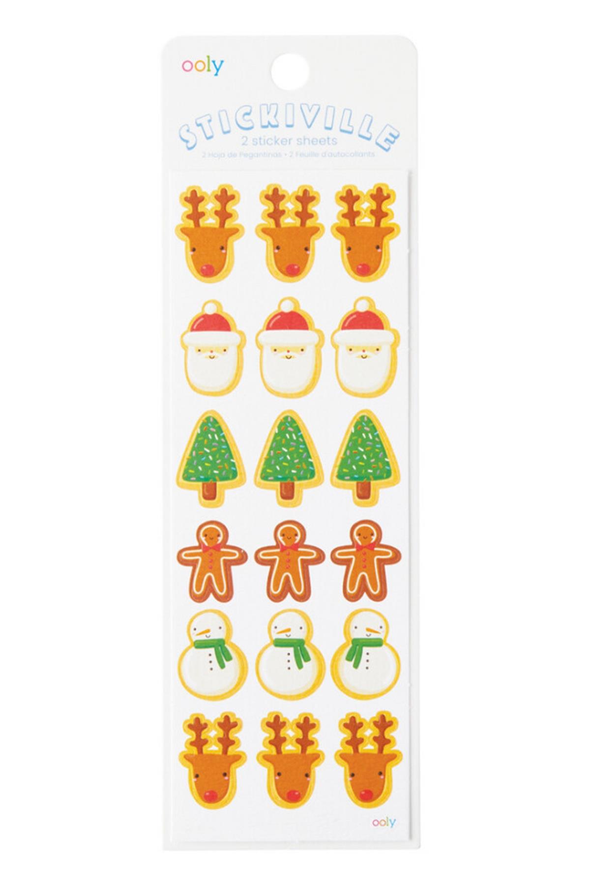 Ooly Stickiville Çıkartmalar - Christmas Cookies Çok Renkli