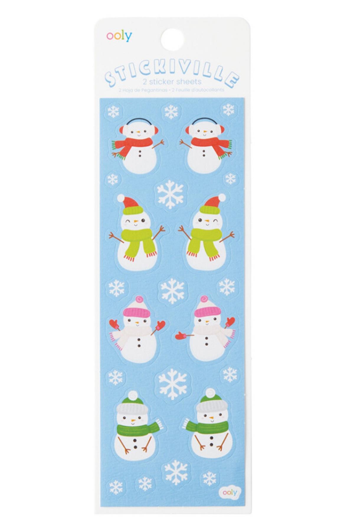 Ooly Stickiville Çıkartmalar - Snow Friends Çok Renkli