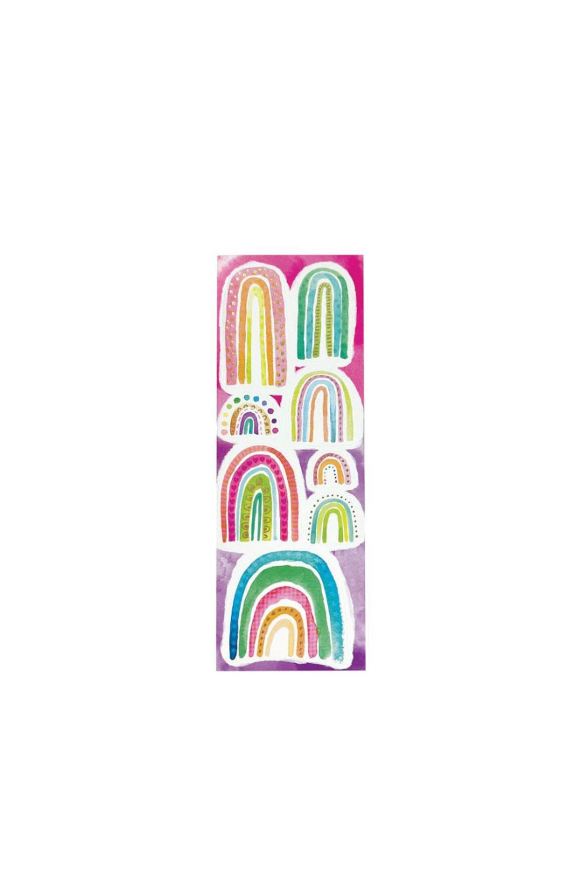 Ooly Stickville Çıkartmalar - Watercolor Rainbows Çok Renkli