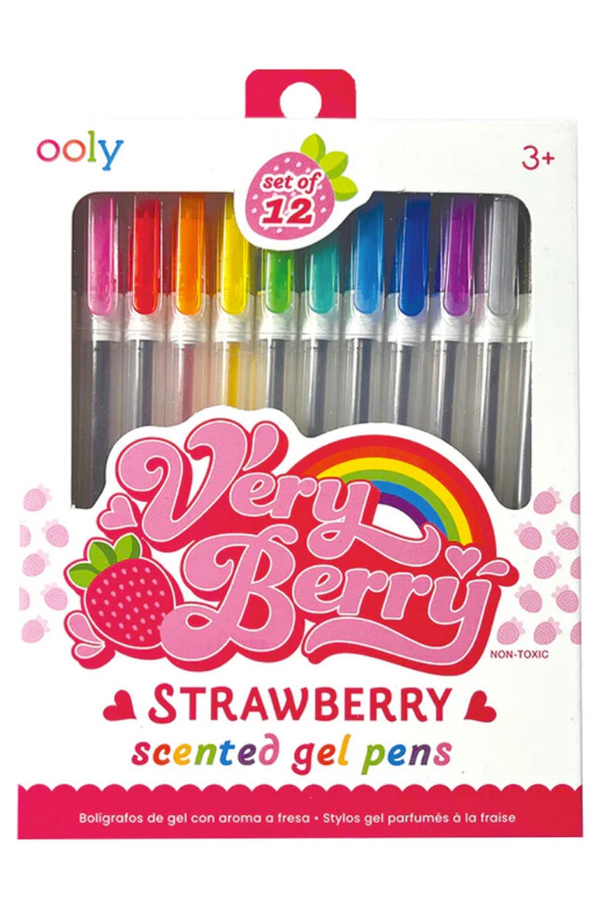Ooly Very Berry Çilek Kokulu 12’li Jel Kalem Çok Renkli