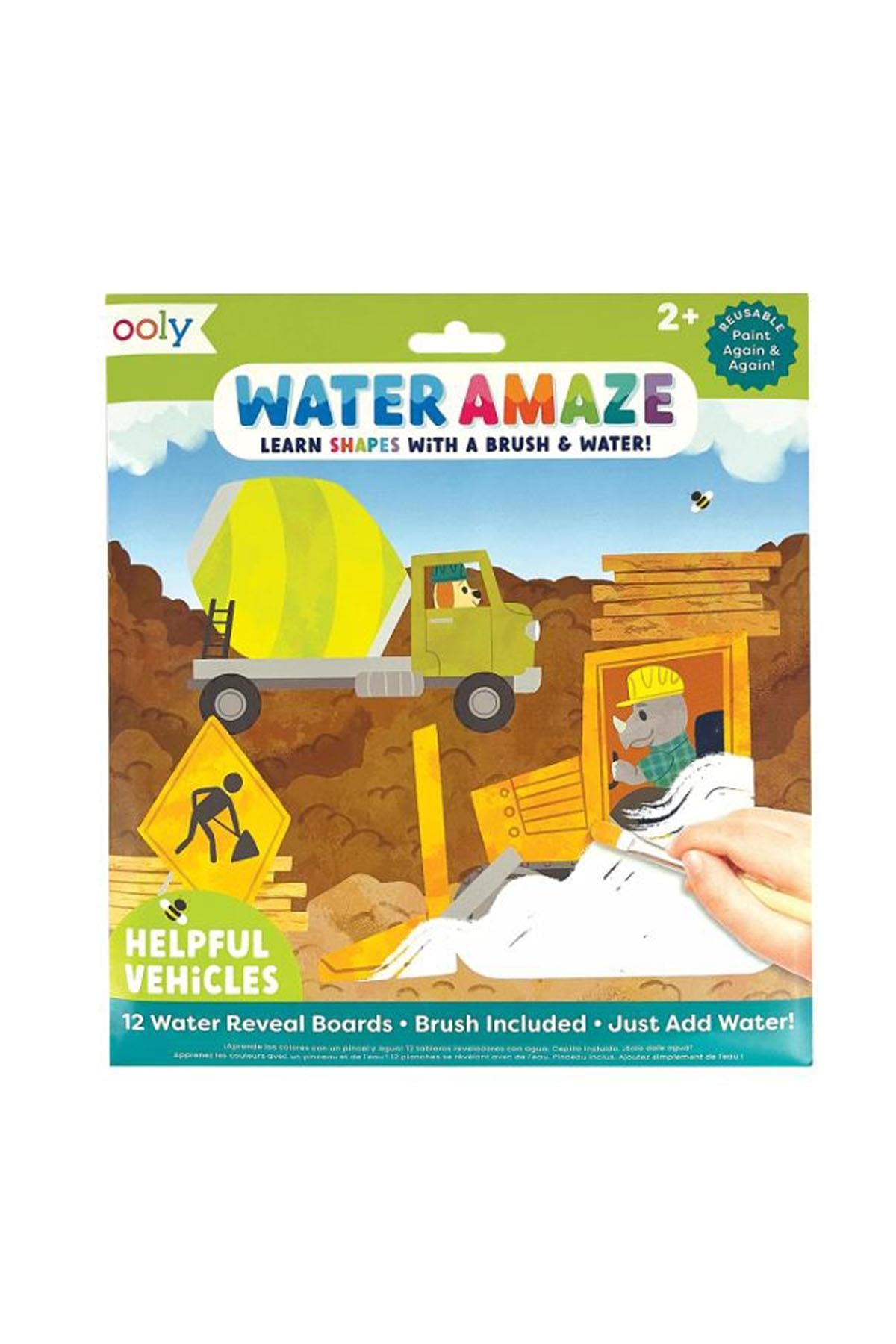 Ooly Water Amaze Boyama Seti - Helpful Vehicles Çok Renkli