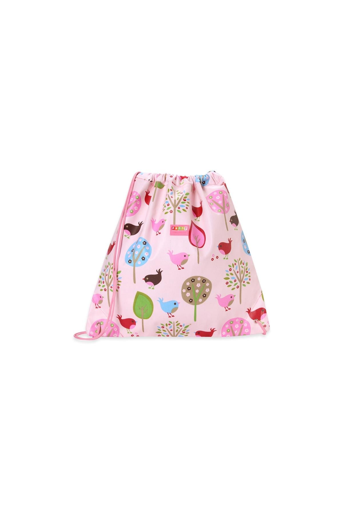 Penny Scallan / Chirpy Bird İpli büzgülü çanta Pembe
