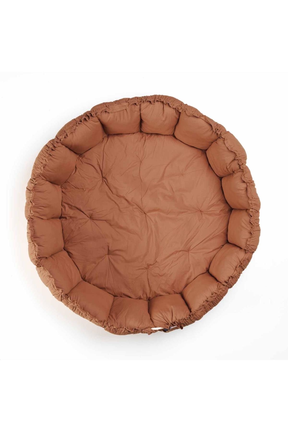 Play & Go /  Oyun Matı, Bloom Tawny Brown Organic Kahve