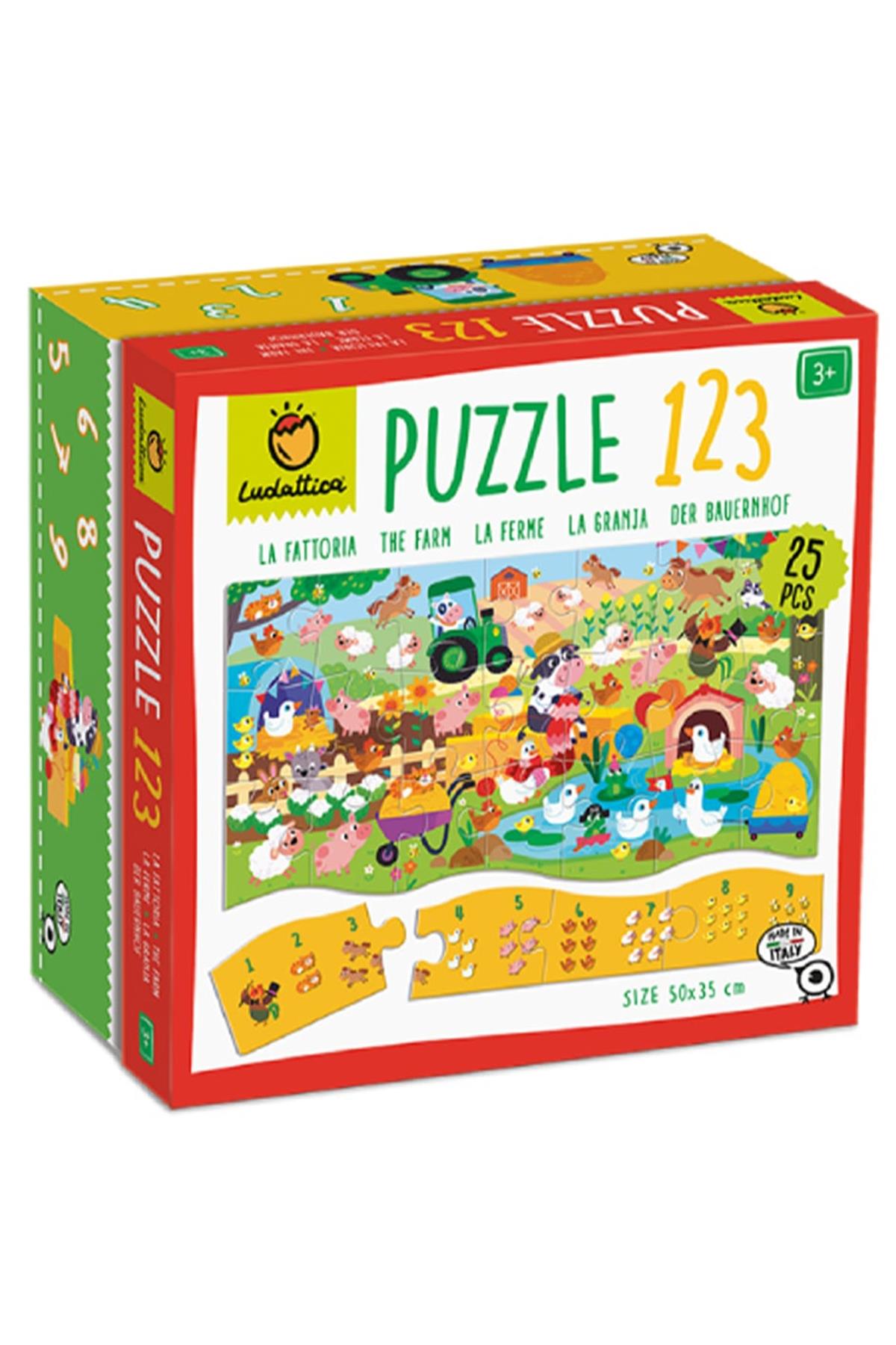 Puzzle 123 - Çiftlik Çok Renkli