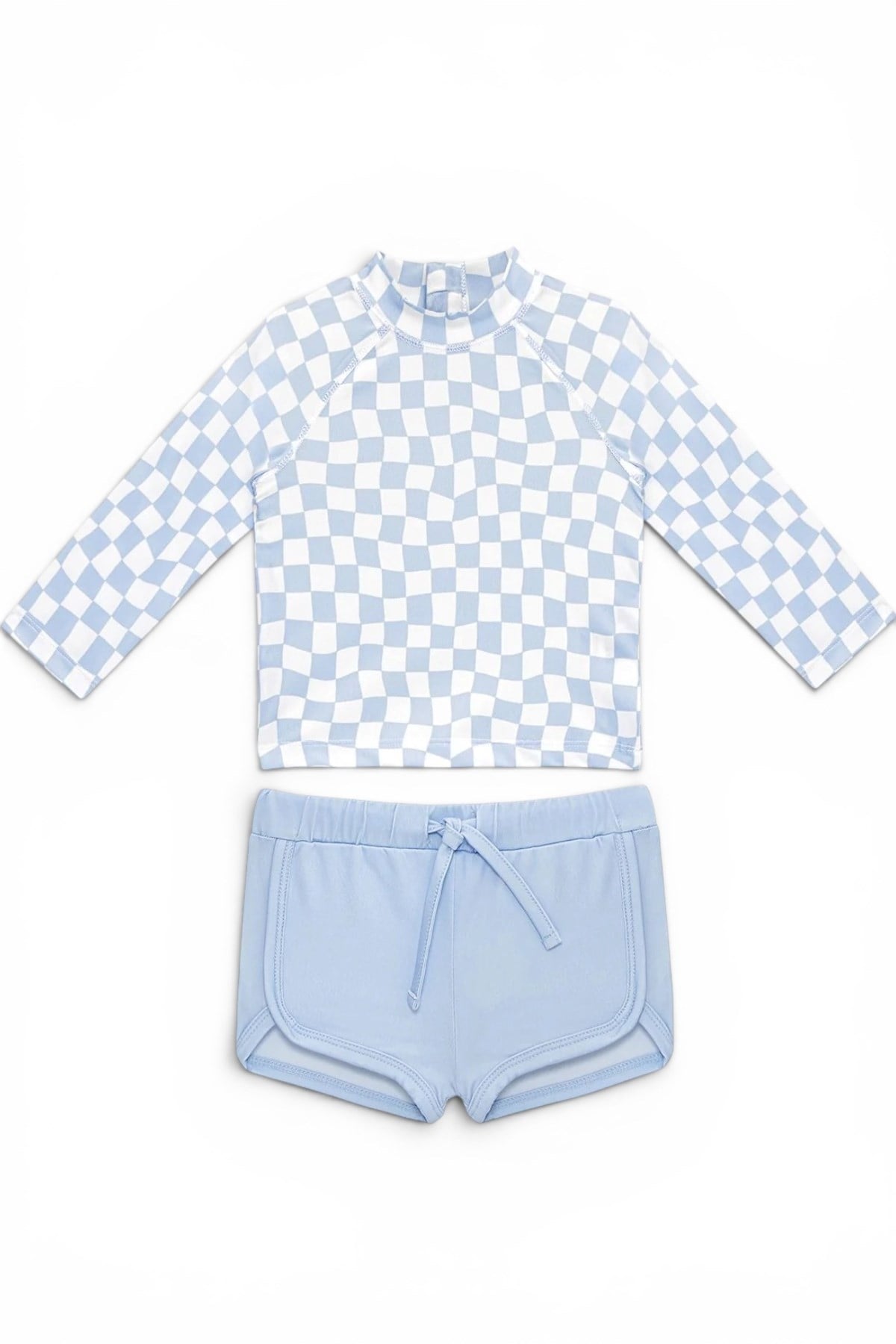 Sand Mother Boys Set - Groovy Checker Mavi