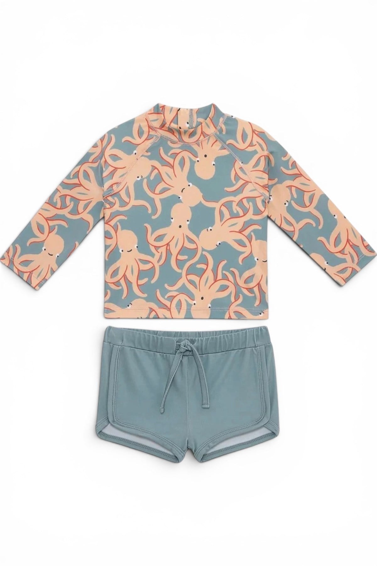 Sand Mother Boys Set - Octopus Yeşil
