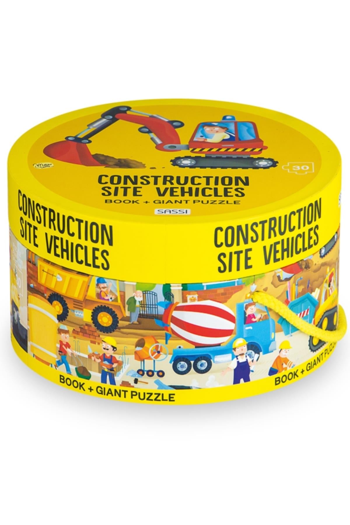 Sassi /CONSTRUCTION SITE GIANT PUZZLE 30 PARÇA Çok Renkli