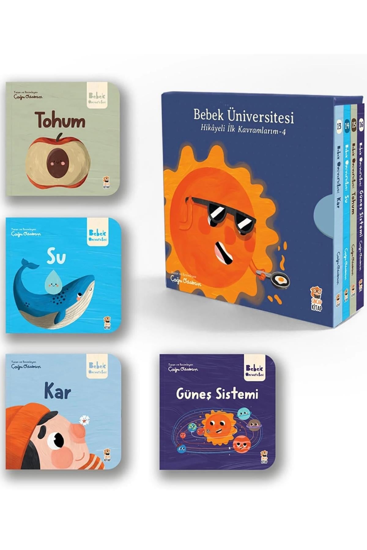 Sincap Kitap / Bebek Üniversitesi 4-Hikâyeli İlk Kavramlarım Set ( 4 Kitap) Çok Renkli