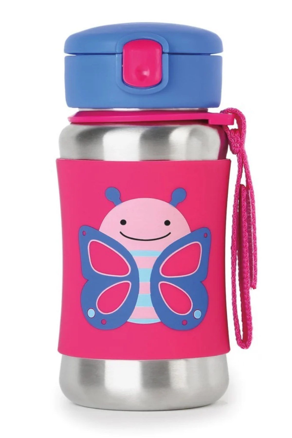 Skip Hop Zoo Pipetli Paslanmaz Çelik Suluk Kelebek Çok Renkli